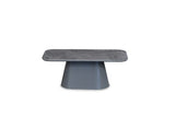 Davos Grey Oval Ceramic Dining Table