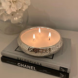 Aeolian 3 Wick Silver Scented Candle