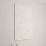 Boston Cream Textured Abstract Canvas Wall Art