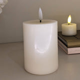 Cream Realistic LED Candle - 10cm