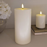 Cream Realistic LED Candle - 20cm