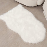 Elle Small Faux Fur White Hide Rug - 60x90cm