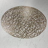 Emily Gold Round Placemat