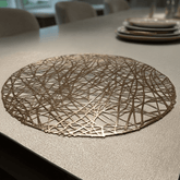Emily Gold Round Placemat