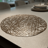 Emily Gold Round Placemat
