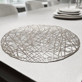 Emily Silver Round Placemat