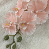 Faux Baby Pink Orchid Single Stem Flower