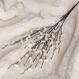 Faux White Blossom Single Stem Floral