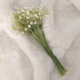Faux White Gypsophila Bunch of Flowers