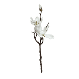 Faux White Magnolia Single Stem Floral