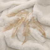 Gold Faux Fern Leaf Single Stem Floral