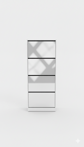 Mirror Shoe Rack