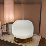 Jayla White & Gold Electronic Aroma Mist Diffuser Lamp