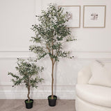 Large Faux Potted Olive Tree