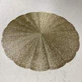 Lyra Gold Round Placemat