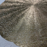 Lyra Gold Round Placemat