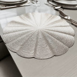 Lyra Silver Round Placemat