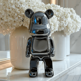 Mini Black Pearlescent Standing Bear Ornament