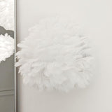 Natasha White Feather Wall Light