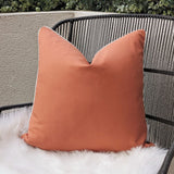 Rust Outdoor Cushion with Cream Piping - 43 x 43cm
