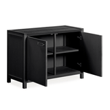 Soho Black Oak Veneer 2 Door Sideboard