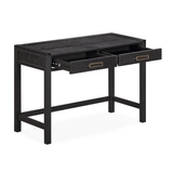 Soho Black Oak Veneer 2 Drawer Dressing Table