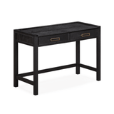 Soho Black Oak Veneer 2 Drawer Dressing Table