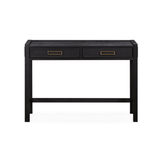 Soho Black Oak Veneer 2 Drawer Dressing Table