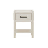 Soho Cream Oak Veneer 1 Drawer Bedside Table