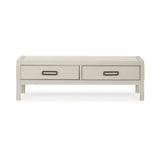 Soho Cream Oak Veneer 2 Drawer Coffee Table