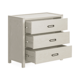 Soho Cream Oak Veneer 3 Drawer Chest