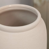 Solis XL Floor Standing Stone Ceramic Neutral Vase