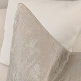 Tiana Cream & Gold Abstract Print Cushion - 50x50cm