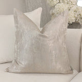 Tiana Cream & Gold Abstract Print Cushion - 50x50cm