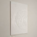 Tilly Cream Half Moon Textured Canvas Wall Art