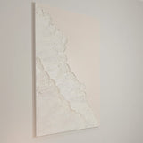 Toulouse Neutral Beach Waves Textured Canvas Wall Art