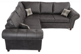 Arkwood Large Corner Sofa Charcoal