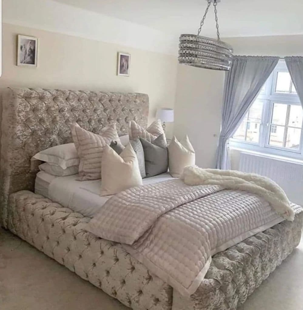 Bespoke Artemis Bed - Crushed Mink