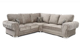 Sector Full Back Large Corner Sofa Mink
