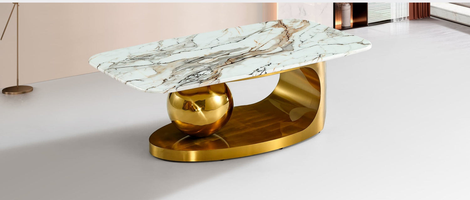 Crushed Diamond Mirrored Coffee Table | Italian City Exclusive Furniture 