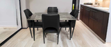 ED-2B MARBLE DINING TABLE & CHAIRS