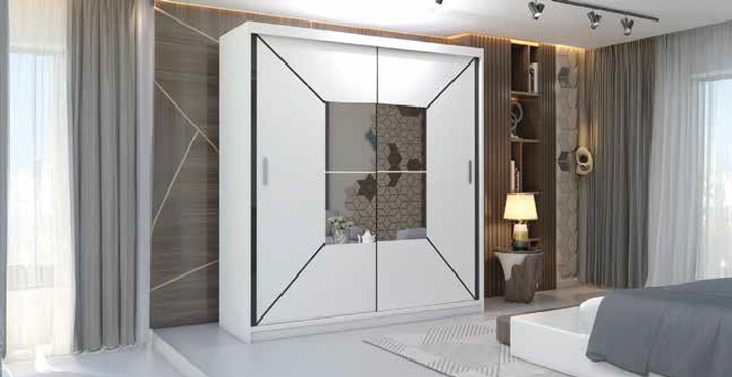 NICOLE WARDROBE 2 DOOR