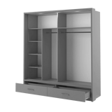 05 Sliding Door Wardrobe 200cm - Italiancityfurniture