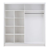 08 Sliding Door Wardrobe 203cm - Italiancityfurniture