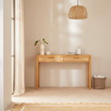 Bali Rattan Dressing Table with 2 Drawers
