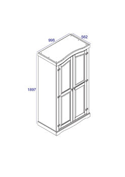 CR520	Corona 2 door wardrobe