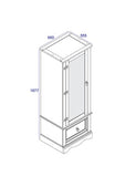 CR525	Corona armoire with mirrored door