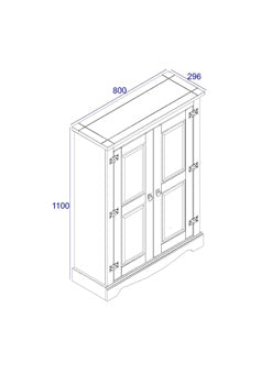 CR922	Corona 2 door cupboard unit