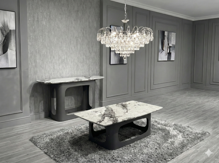 Lina Grey Console Table