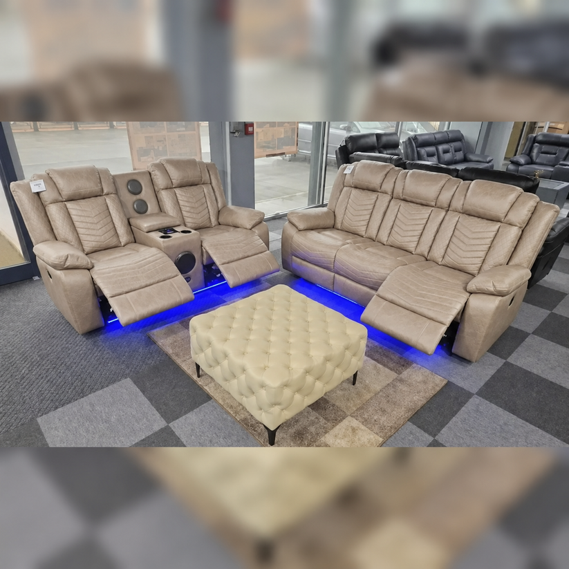 Michigan Recliner Leather Sofa